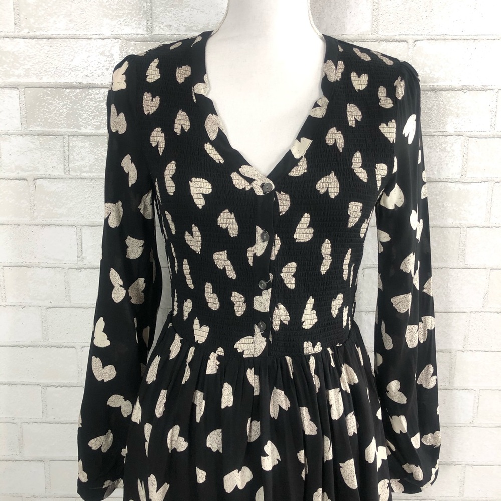 MAEVE by Anthropologie Banet Heart Print Mini Dress (S) - Picture 12 of 12